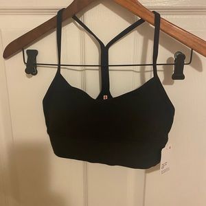 Lululemon Flow Y Longline Bra Nulu black size 2